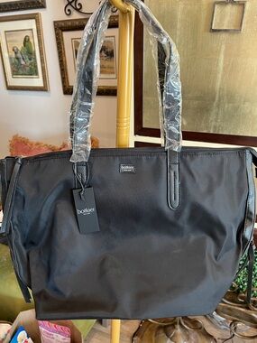 Bolkier Black Nylon Tote Bag for Men